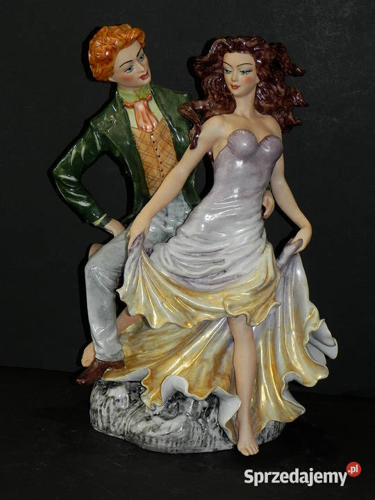 Roceram porcelana grupa figuralna Walc 2 kolory wielkopolskie Środa Wielkopolska