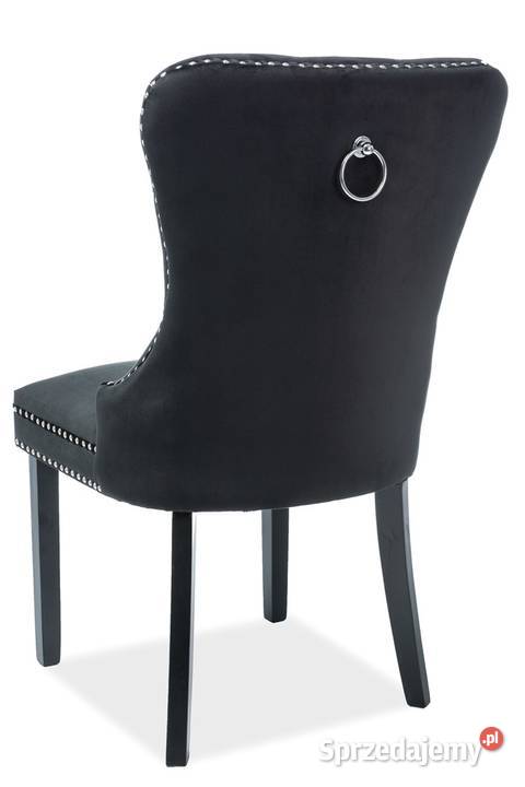 krzesło z kołatką wellurowe 5 KOLORÓW