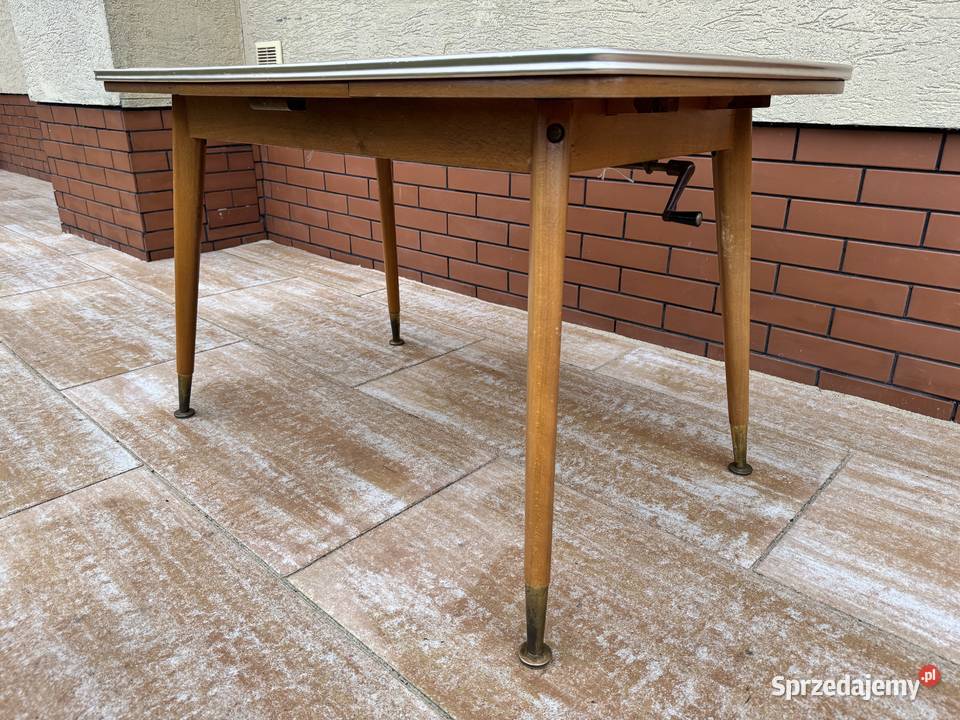 Stolik PRL vintage art deco rozkładany mazowieckie Garwolin sprzedam
