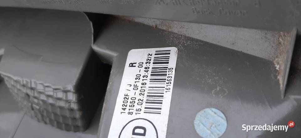 TOYOTA VERSO LIFT LAMPA PRAWY TYŁ 815500F13000