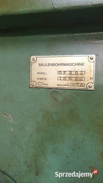 Wiertarka słupowa kolumnowa PK 203 sprzedam