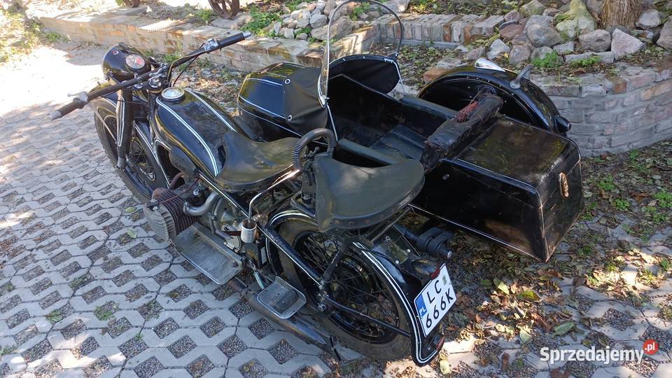 BMW R12 z wózkiem bocznym 1938