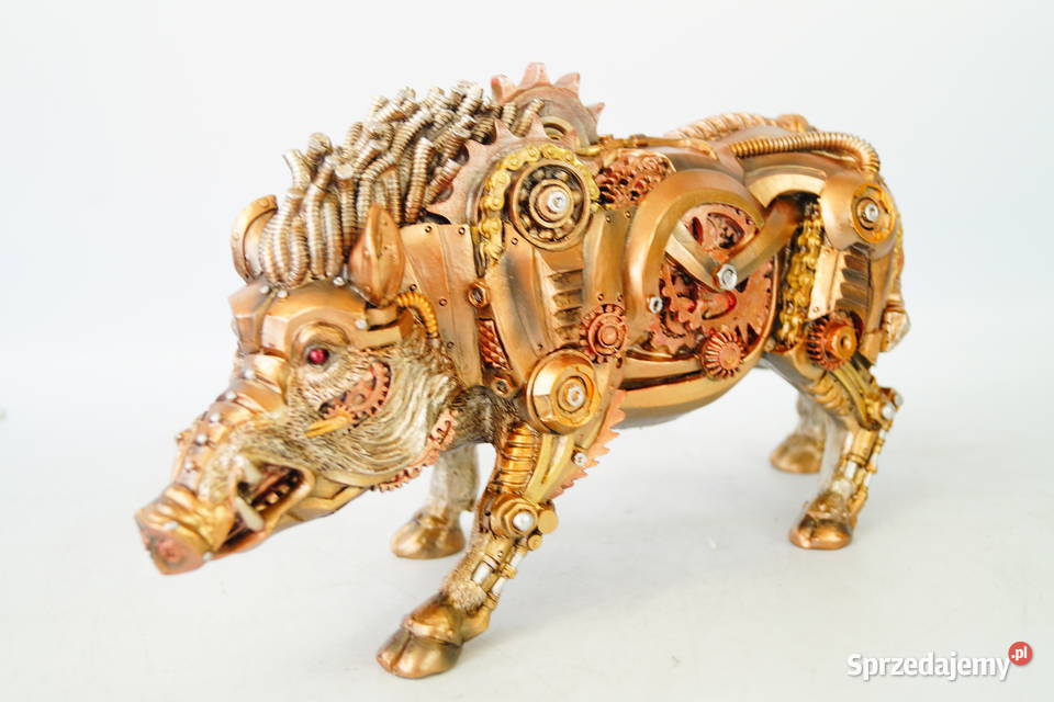 DZIK figura myśliwska rzeźba steampunk Gizałki