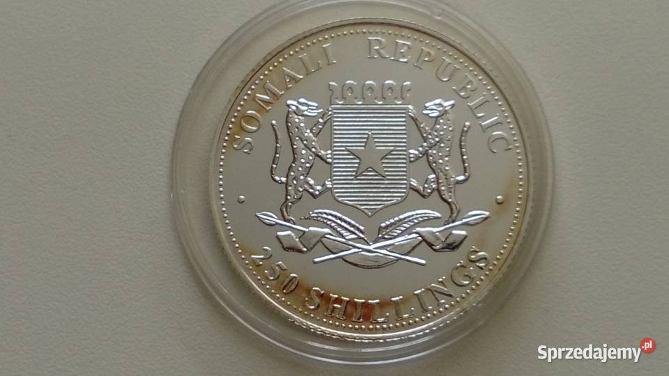 Moneta 250 szylingow 2005 r Republika Somalia Mosina