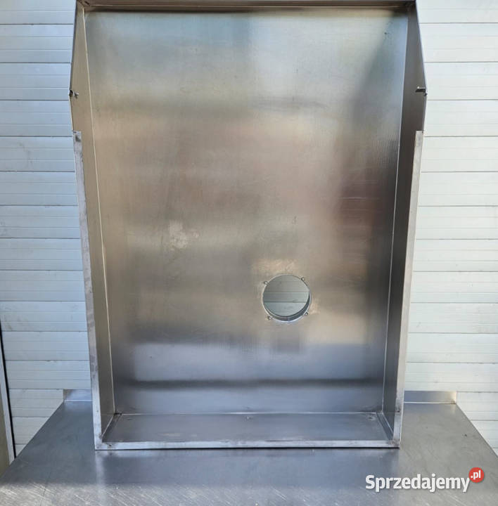 Okap nierdzewny przyścienny 78x107