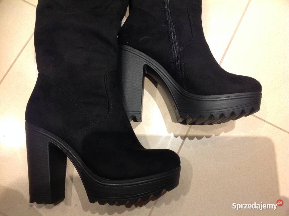 Kozaki Kolano Damskie 36 na platformie nowe Nowa Sól