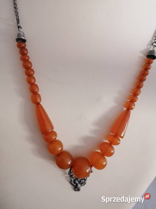 Naszyjnik bursztyn srebro Zolotniki 84 Białystok