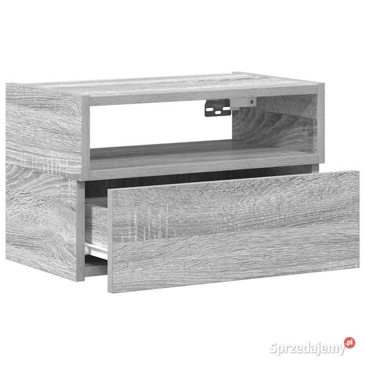 Wisząca szafka nocna szary dąb sonoma 45x26x285 Warszawa
