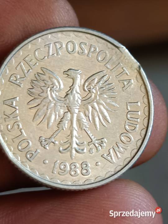 Sprzedam monete 1 zloty 1988 r odkroj blachy zzz Chełm