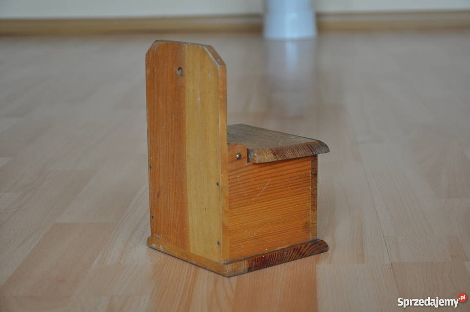 drewniana solniczka starocie prl