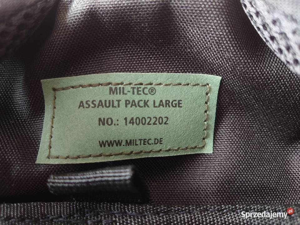 Plecak MilTec Assault Pack Large 36 l Black Częstochowa