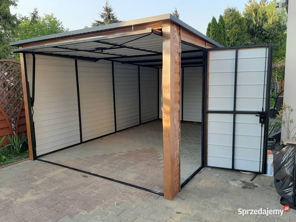 Garaż Blaszany Drewnopodobny NIŻSZA Garaże podlaskie Siedlece