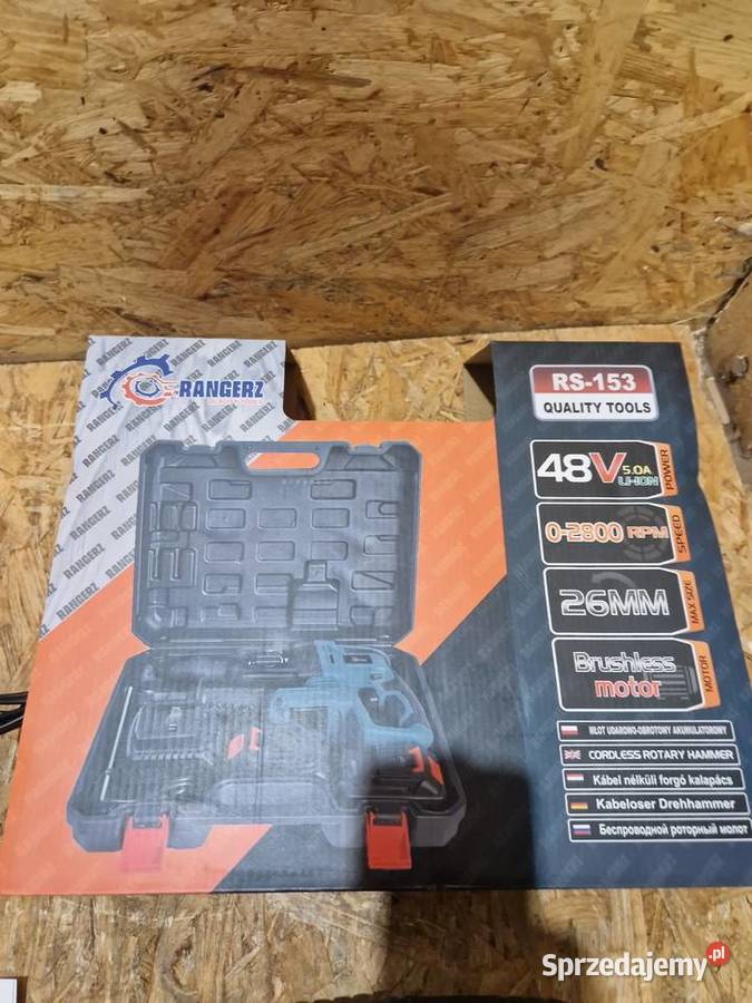 MŁOTOWIERTARKA AKUMULATOROWA MŁOT UDAROWY 48V 50 wielkopolskie sprzedam