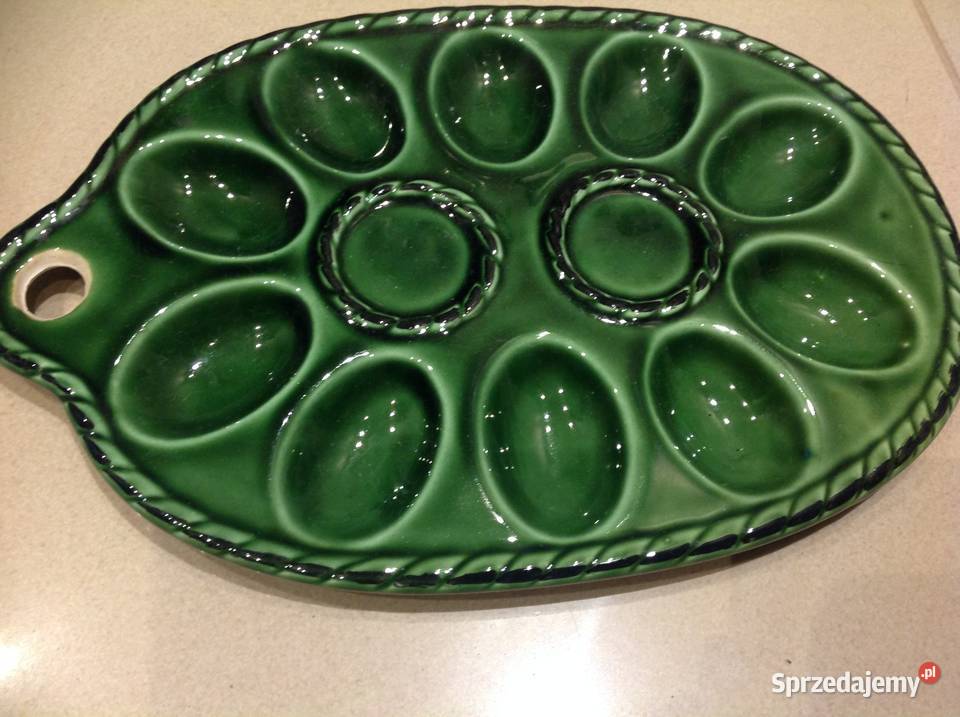Patera Ceramiczna na Jajka Zielona lubuskie Nowa Sól