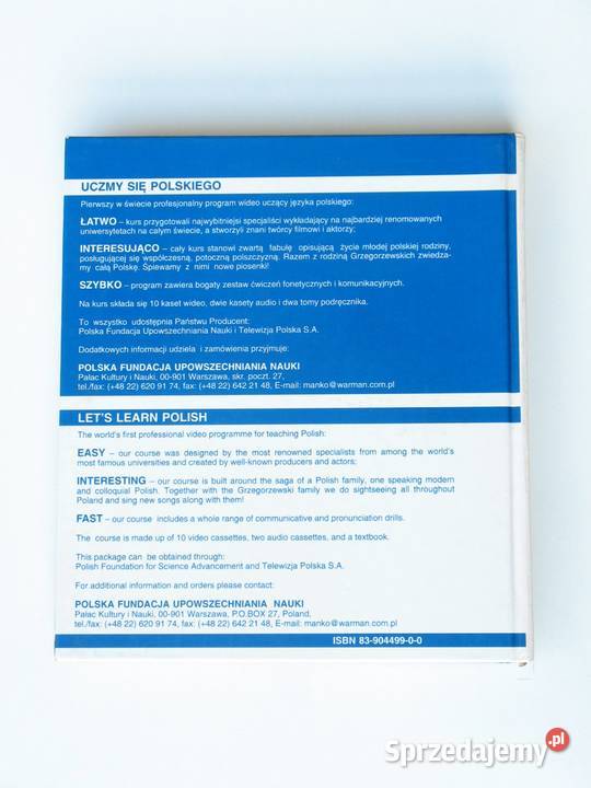 UCZMY SIĘ POLSKIEGO 2 LETS LEARN POLISH Rok wydania 1996 Kraków