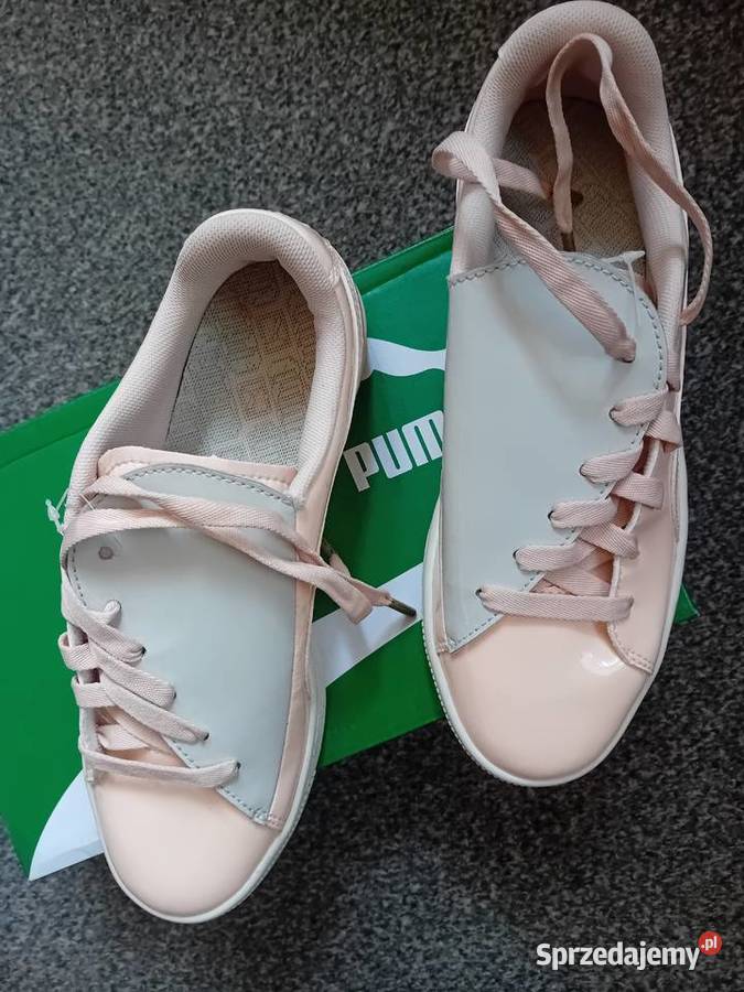 Nowe damskie byty Puma Basket Heart Patent Malbork