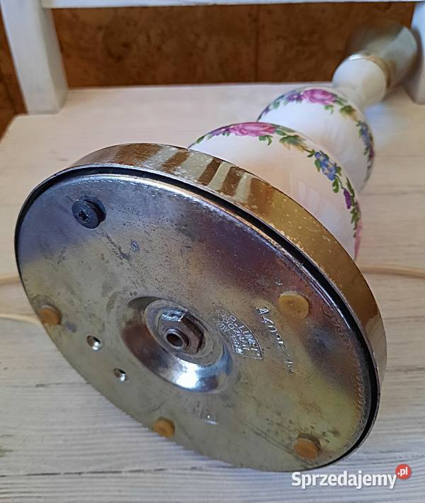 Oprawa lampa na stolik z PRL SP Lumet Poznań Ostrów Wielkopolski