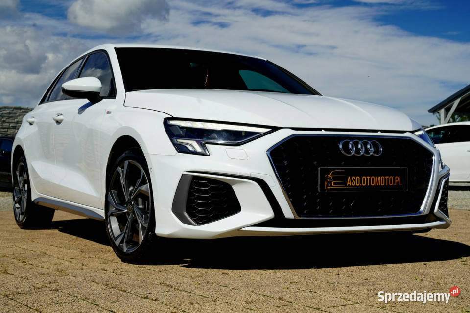 Audi A3 S LINE skóra KAMERA virtual cockpit elektrycznie ustawiane fotele Otmuchów