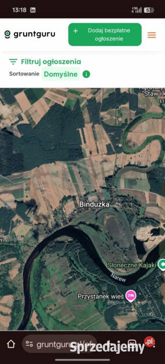 Sprzedam działki budowlane mazowieckie Bindużka