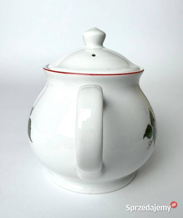 Lubiana imbryk Kultowy wzór Truskawki dzbanuszek Porcelana i szkło małopolskie Kraków