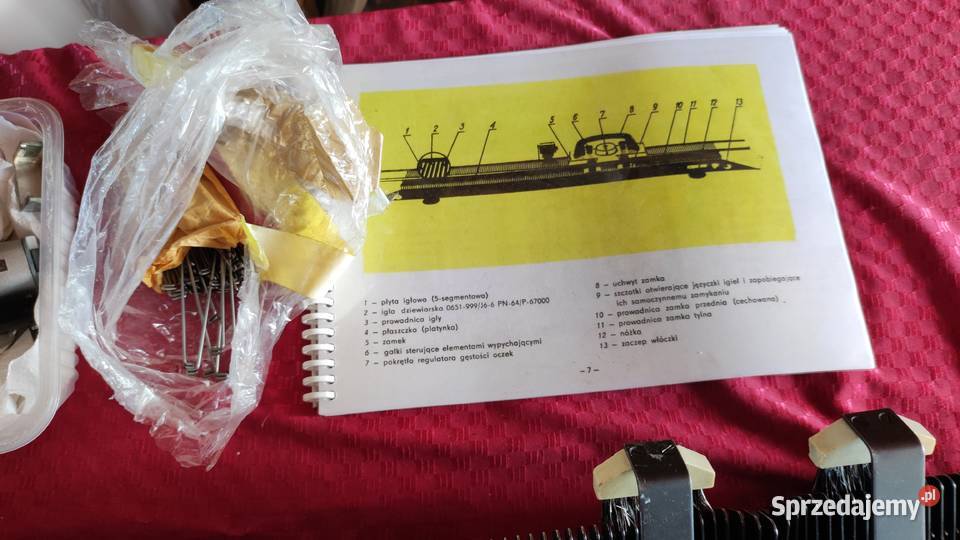 Maszyna dziewiarska raczej uszkodzona duzo Środa Wielkopolska