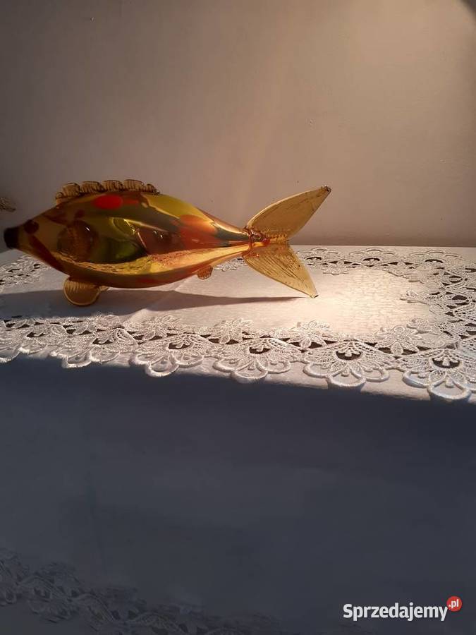 Szklana Ryba z czasów PRL na telewizor Smolice sprzedam