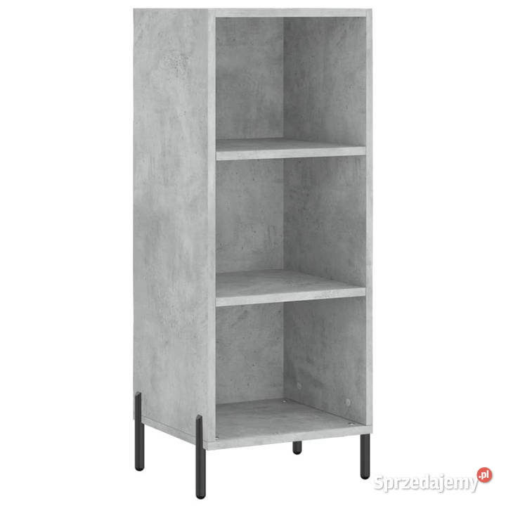 Wysoka szafka szarość betonu 345x34x180 Warszawa