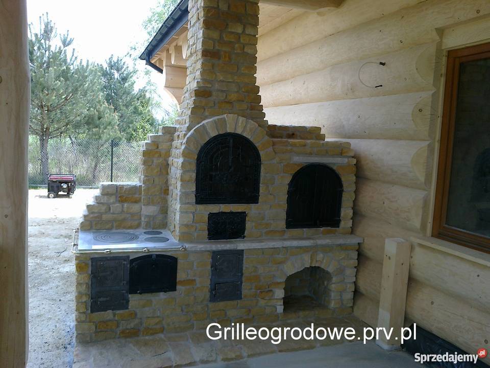 Grill grillle z kamienia wędzarnie drewno Żarnów