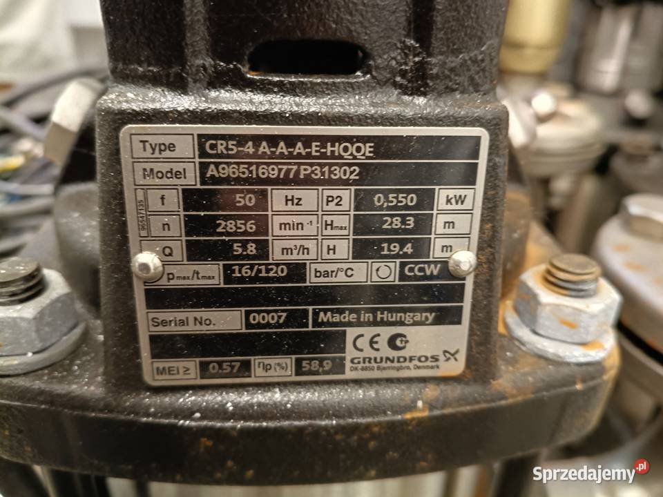 zestaw hydroforowy 3x GRUNDFOS POMPA PIONOWA CR podkarpackie Niwiska