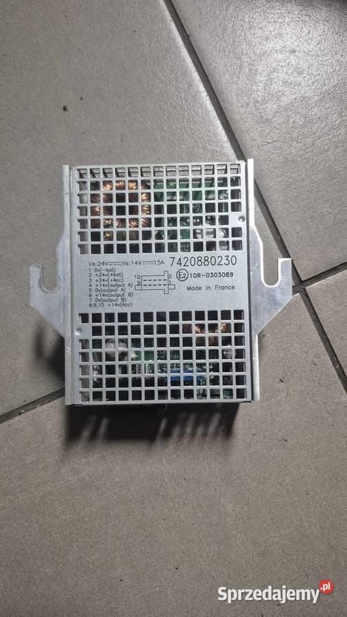 Przetwornica napięcia konwektor DAF LF Euro 6 łódzkie Piotrków Trybunalski