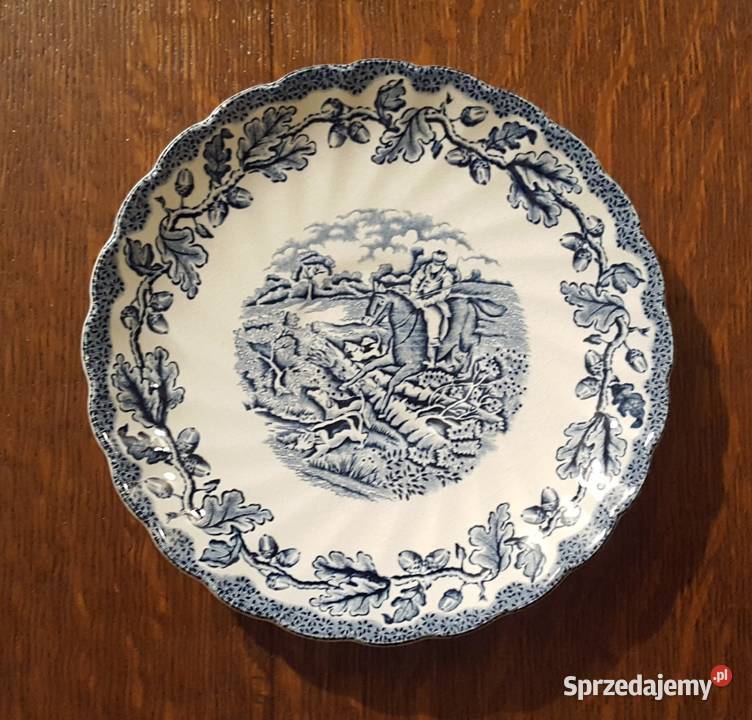 Porcelana angielska zestaw do kawyherbaty 6 osób odcienie błękitu Warszawa