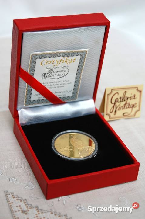 Jan Paweł II Santo Subito 2011 pozłacana moneta