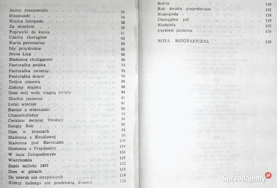 Poezje wybrane Jerzy Harasymowicz lubelskie