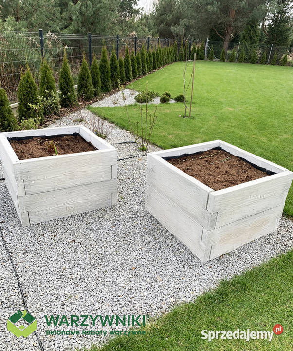 Donice ogrodowe na warzywa warzywniak warzywniki betonowe