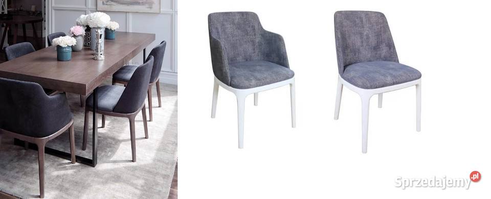 Nowoczesny zestaw stół krzesła, wymiary, tapicerki do wyboru