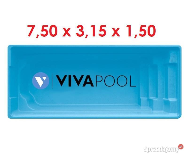 Basen ogrodowy wkopywany winyloestrowy montażu łódzkie Radomsko