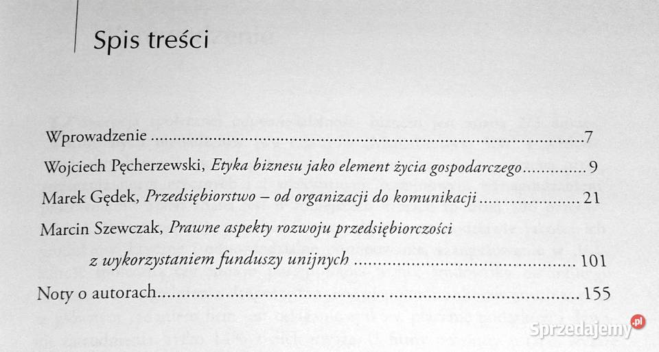 Społeczna odpowiedzialność biznesu Wojciech Chełm sprzedam