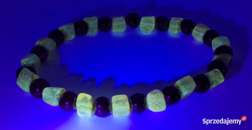 Bransoletka BURSZTYN bałtycki kostka cytryna Warszawa