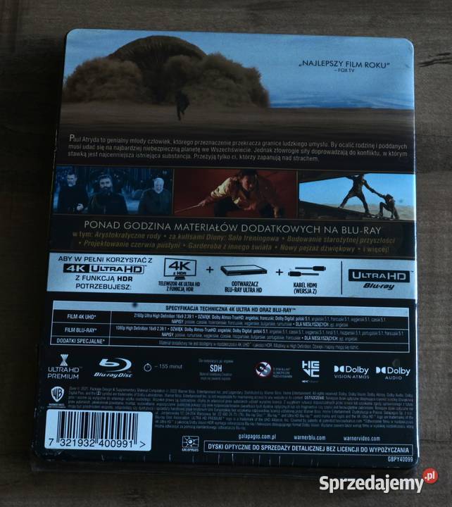 Film DIUNA STEELBOOK BLURAY 4K Filmy Koszalin