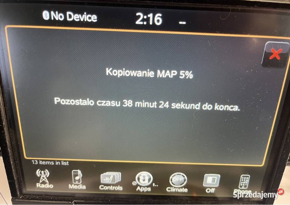 JEEP CHEROKEE USA dostosowanie Radio Navi Mapy