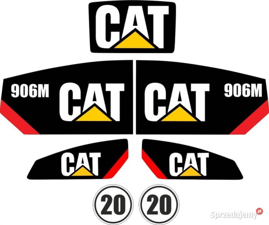 NAKLEJKI NA MASZYNĘ CAT 906H 906M kujawsko-pomorskie Nakło nad Notecią