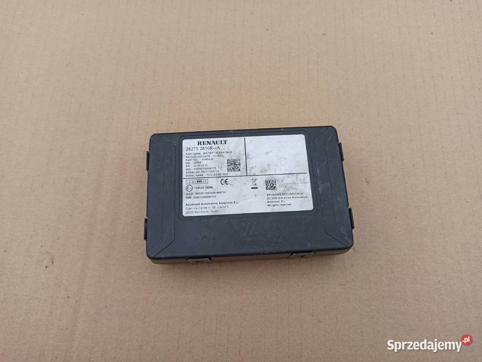 RENAULT SMART MODUŁ TELEFONU 282752810R Bieleń
