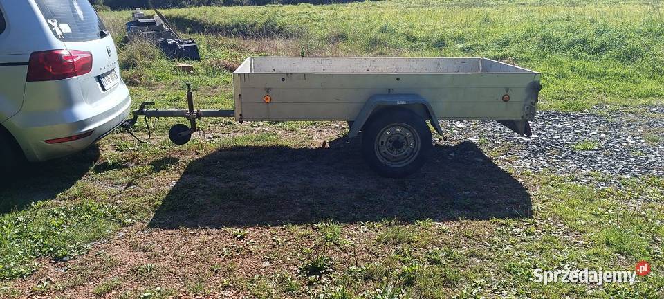 Przyczepka samochodowa aluminiowe burty 750 burtowe Stara Kamienica