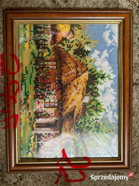 Obrazy ręcznie wyszywane natura religia Cewków