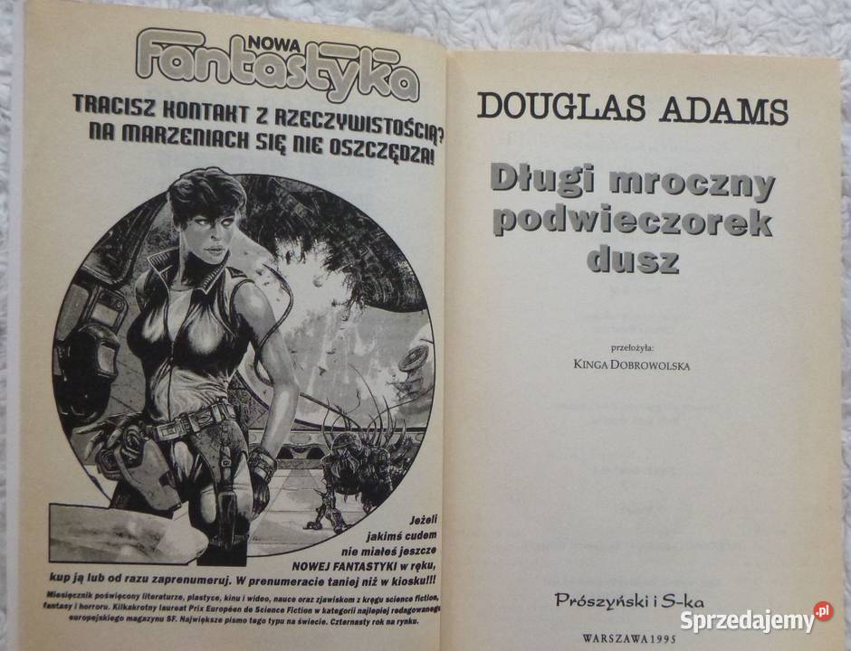 Długi mroczny podwieczorek dusz Douglas Adams Rok wydania 1995 Warszawa