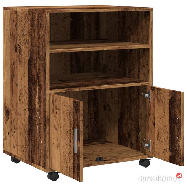 Szafka na kółkach stare drewno 60x48x81 WM853171 mazowieckie