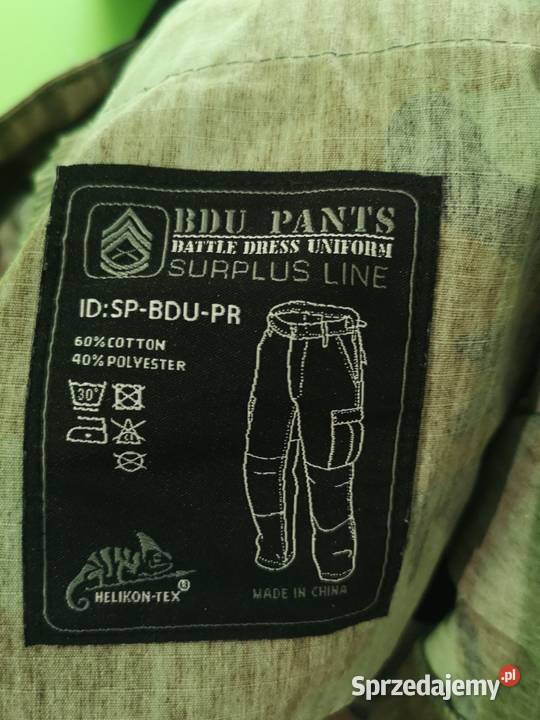Spodnie BDU moro Helikon Tex bojowki cargo