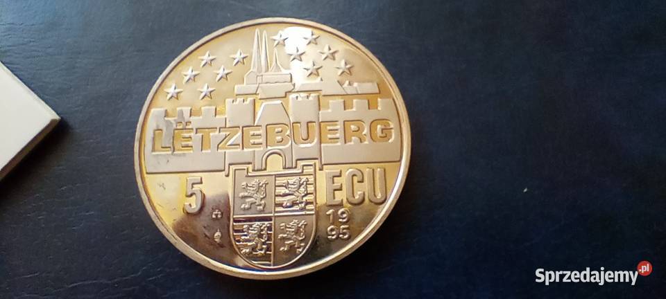 Stare monety 5 ECU 1995 Luksemburg Lesko sprzedam