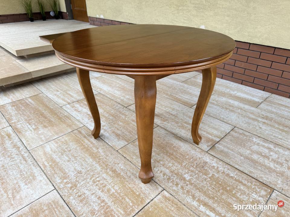 Stół okrągły rozkładany stylowy Ludwikowski Sulbiny