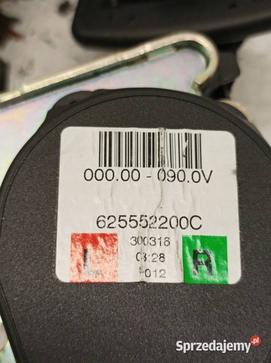 PAS BEZPIECZEŃSTWA PRAWY LEWY TYŁ ŚRODEK ZAPINKA Rok produkcji 2018